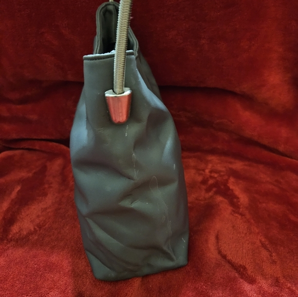 INC Gray Shoulder Bag with Silver Metal Shoulder Strap - Picture 7 of 16